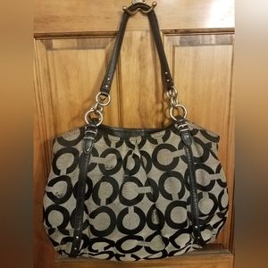 Coach Black Op Art Alexander Hobo Bag